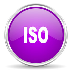 iso pink glossy icon