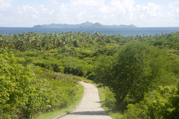 Fototapeta na wymiar Canouan od Mayreau Saint Vincent i Grenadyny 02