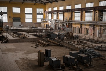 Electricity distribution hall in metal industry