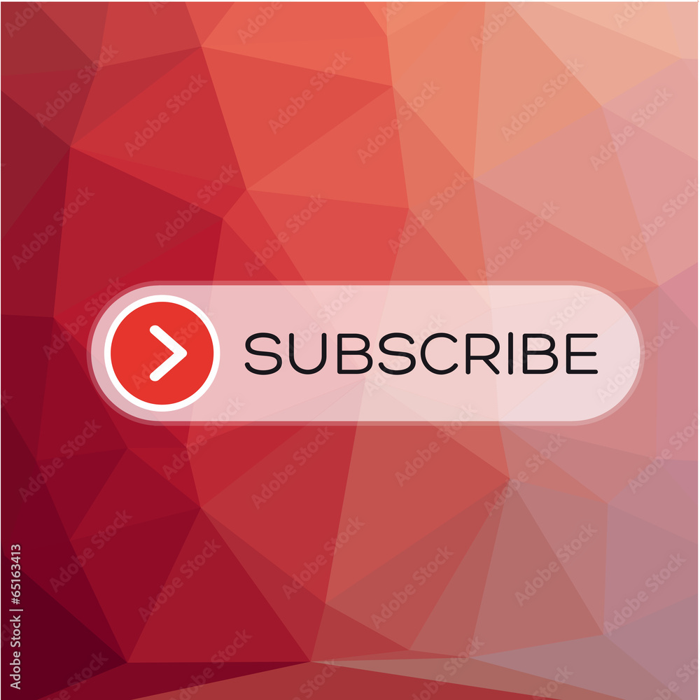 Poster modern user interface element - subscribe