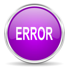 error pink glossy icon