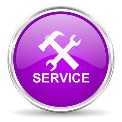 service pink glossy icon