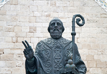 Statue of Saint Nicholas. Bari, Italy 