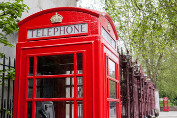 Telephone box in London