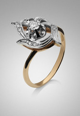 ring with diamonds