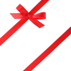 Festive gift ribbon and bow