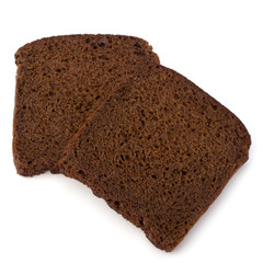Brown bread slice