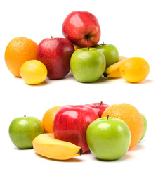 fruits isolated on white background