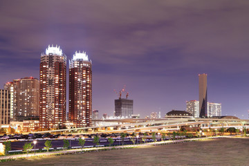 Obraz premium Tokyo cityscape at night