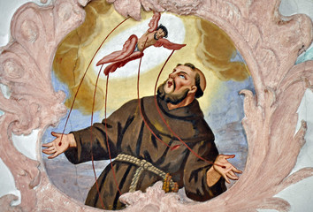 St. Franziskus, Deckengemälde