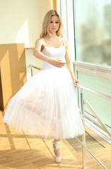 Beautiful balerina practicing in ballet class © Africa Studio