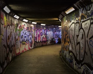 Tableaux sur verre Graffiti Art du métro