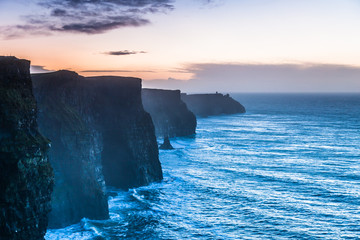 Cliffs of Moher at sunset in Co. Clare, Ireland Europe