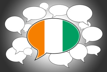 Speech bubbles concept