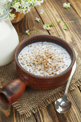 Buckwheat porridge with milk