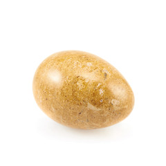 Egg made of stone isolated