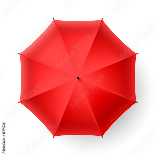 "Red umbrella, top view." Stock image and royaltyfree vector files on