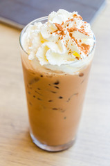 Iced coffee mocha