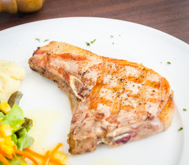 Pork chops steak