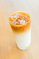 Iced latte coffee