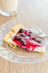 Blueberry cheese pie