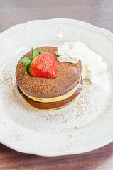 Chocolate pudding pancake