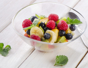 fresh healthy fruit salad