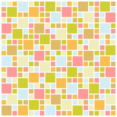 Seamless colorful square tiles pattern