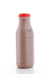 Chocolate milk isolated white background