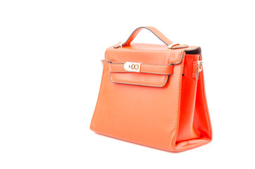 Handbag isolated white background