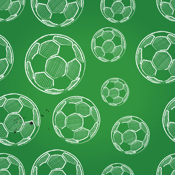 seamless soccer pattern, background