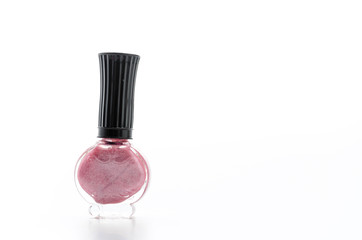 Nail polish isolated on white