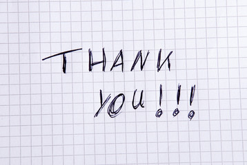 Handwritten Thank You