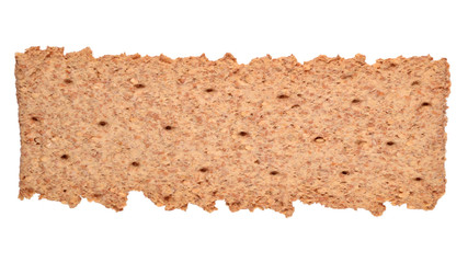 Crisp cracker isolated on white