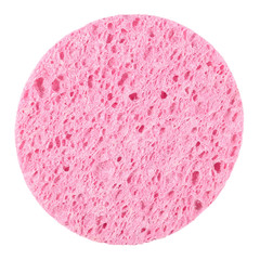Pink bast for washing on a white