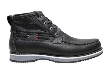 Winter black men's shoes