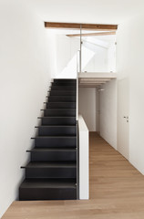 beautiful modern loft, view of the staircase