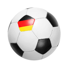 Fußball mit Deutschlandflagge