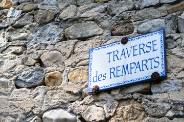 Plaque nom de rue