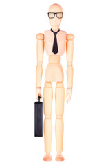 businessman holding  case