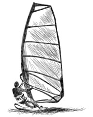 Windsurfing sketch