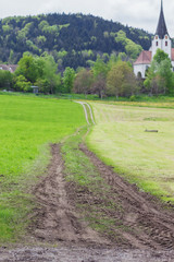 Fototapeta na wymiar matschiger weg