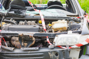 Details of a car an accident