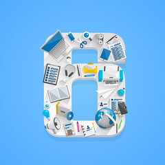 Flat number table 6.