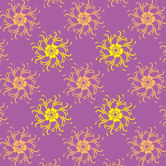 Pattern flower vector 0082