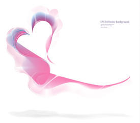 Background with pink heart