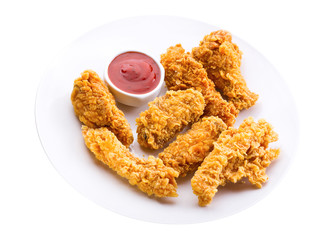 plate of fried chicken