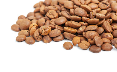 Heap of coffee beans