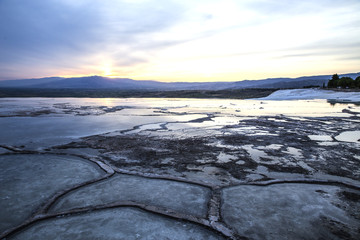 Terrace of Water of Pamukkale in Turkey