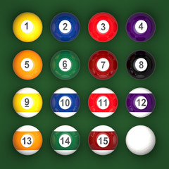 pool balls collection